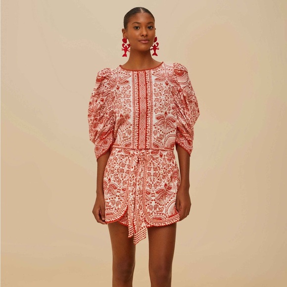 Farm Rio: Red River Ride Blouse - Picture 4 of 8